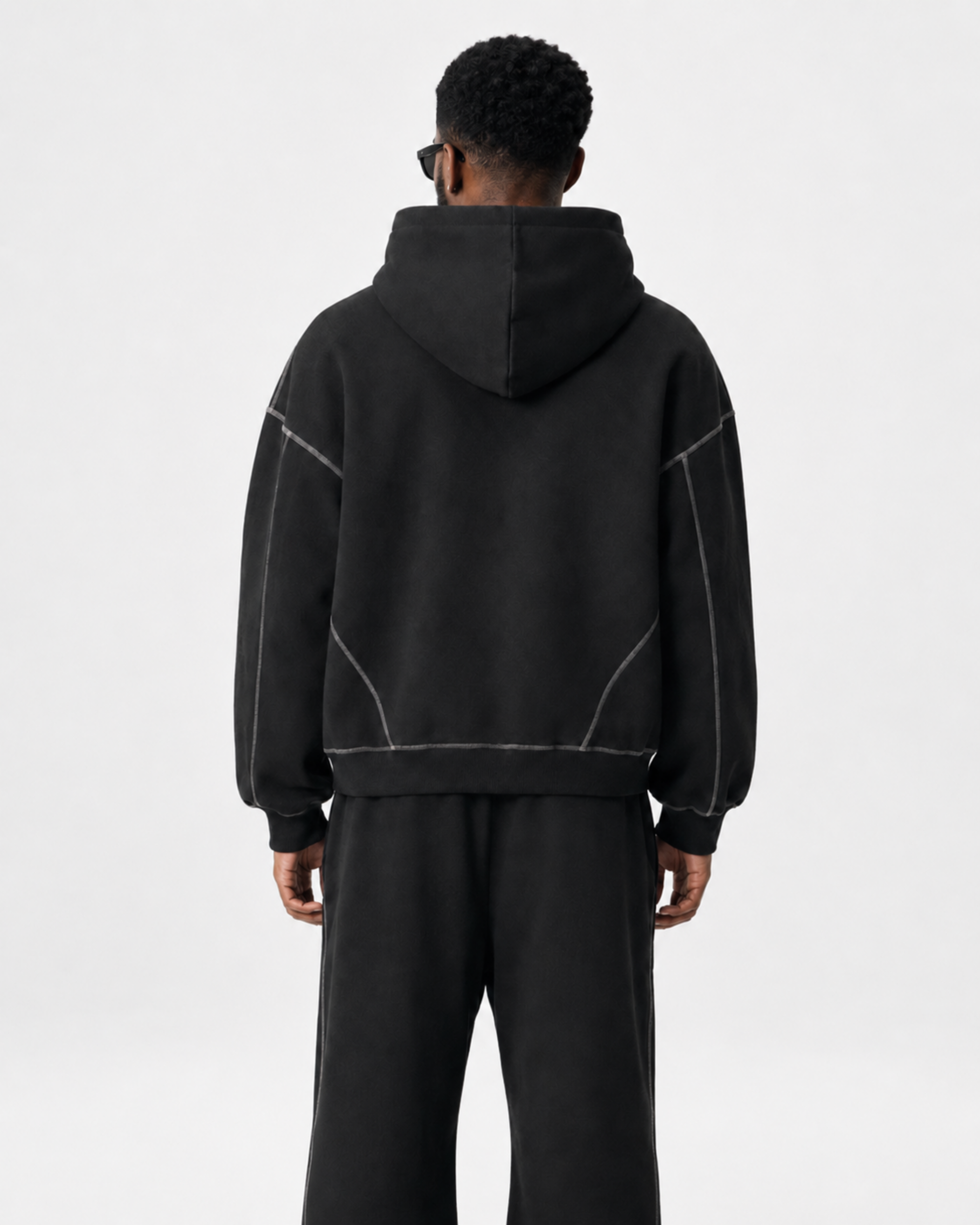 BUGA SIGNATURE PANEL ZIP HOODIE