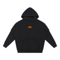 Snow Washed Raw Edge Double Layered Hoodie