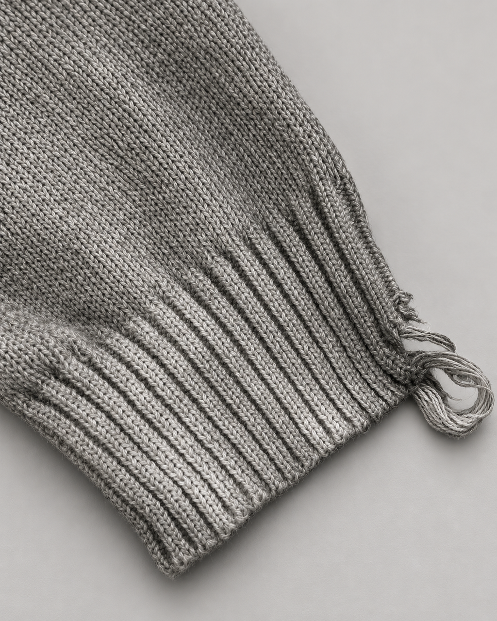 BUGA Eroded Sweater – Mineral Ash additional product view