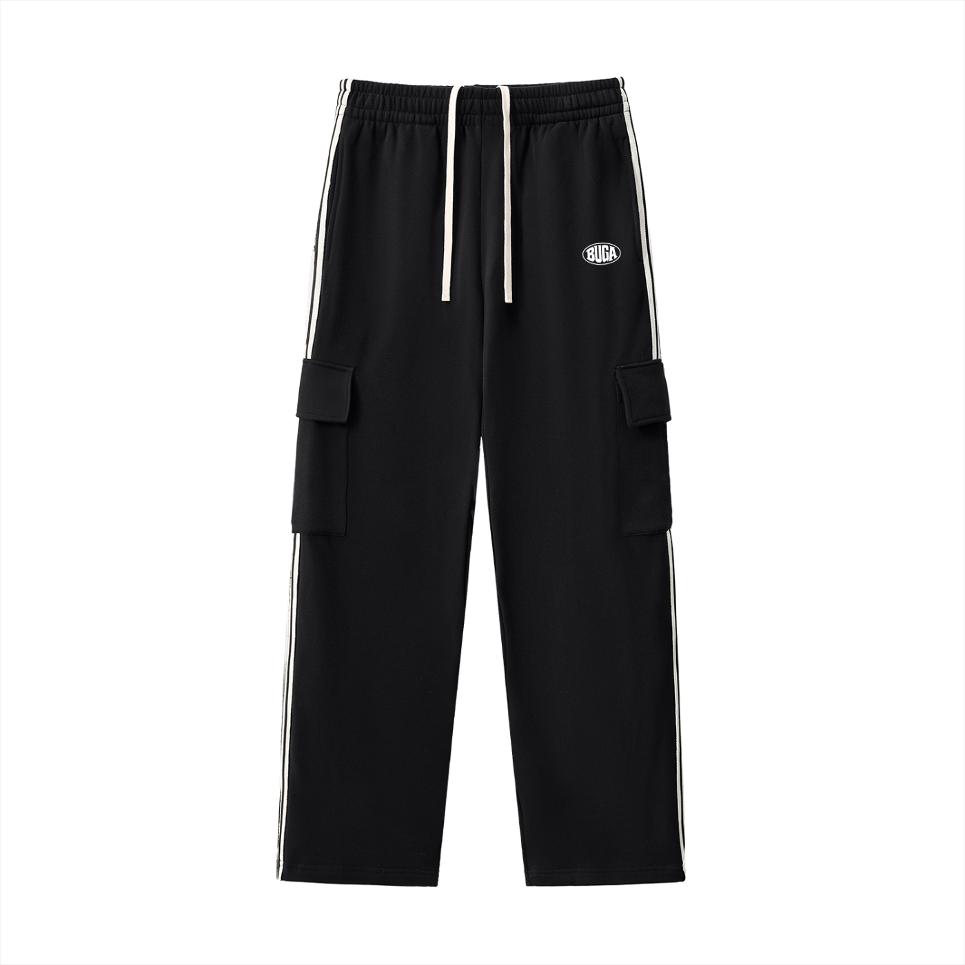 Side Stripe Straight-Leg Pants