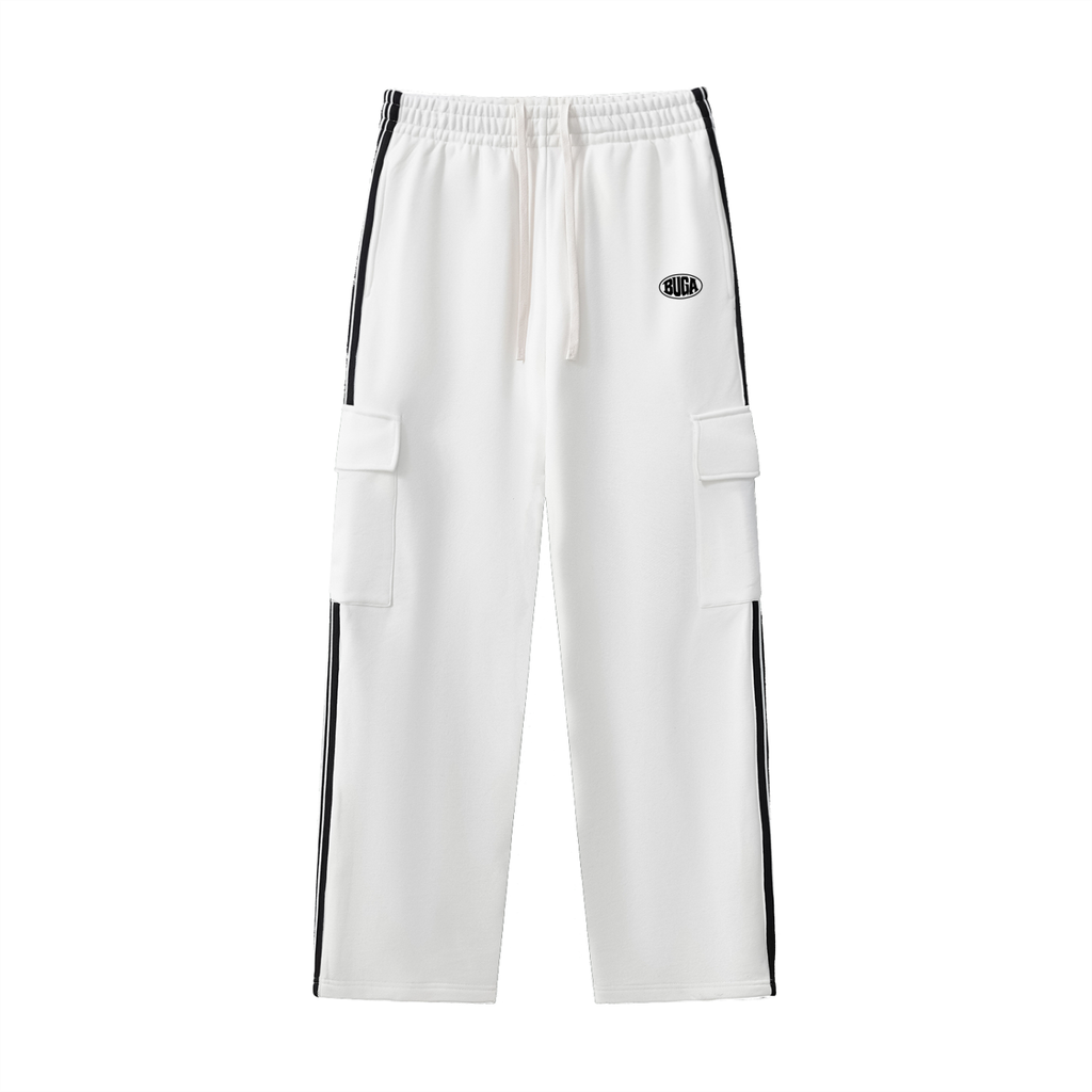 Side Stripe Straight-Leg Pants