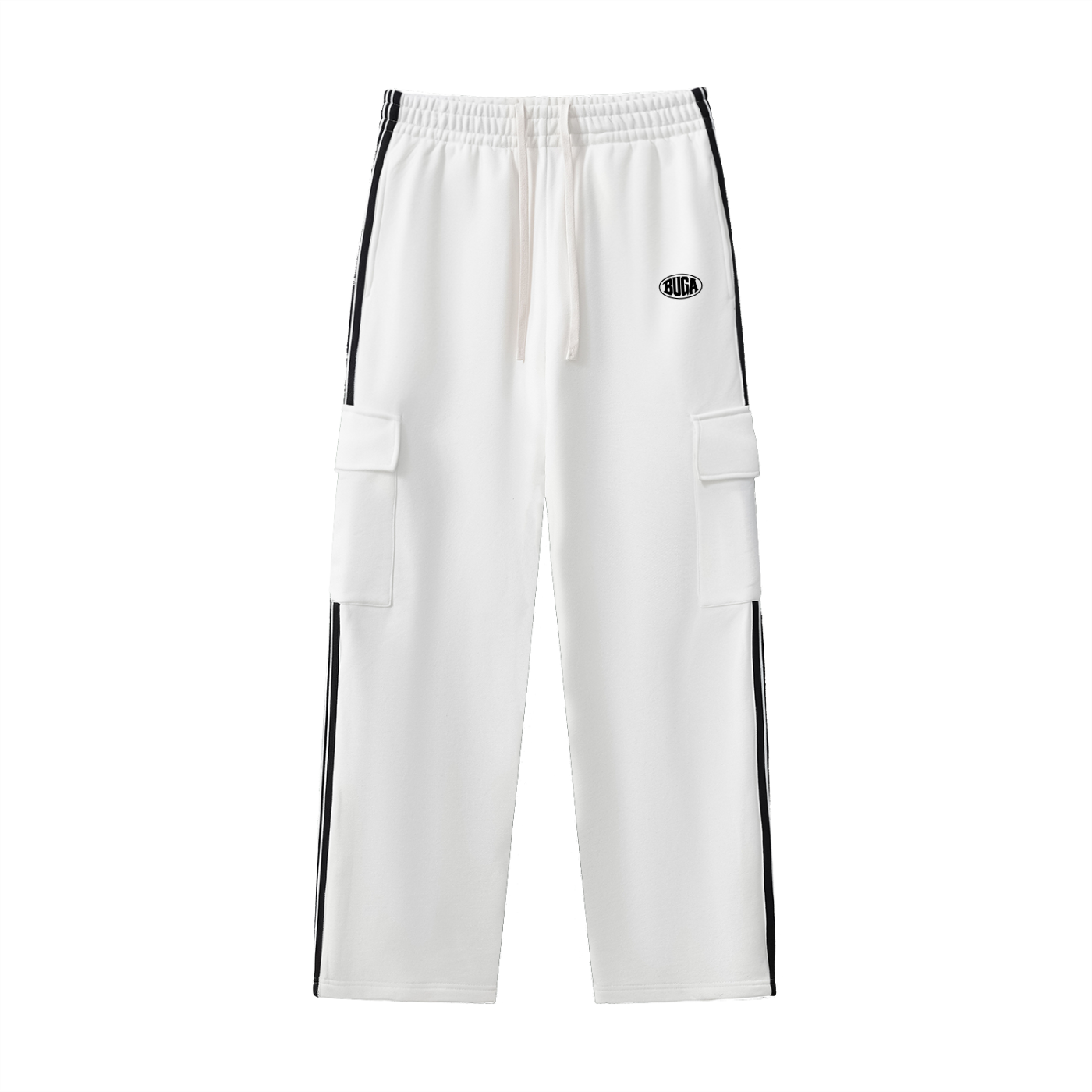 Side Stripe Straight-Leg Pants